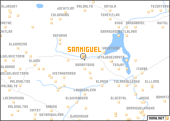 map of San Miguel