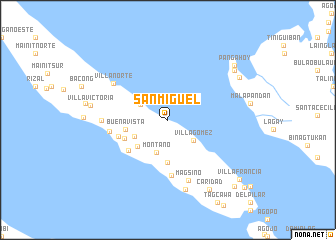 map of San Miguel