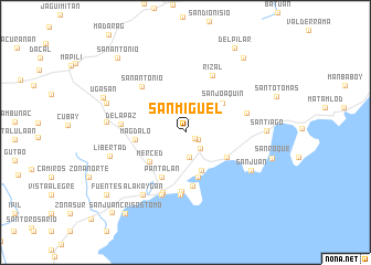 map of San Miguel