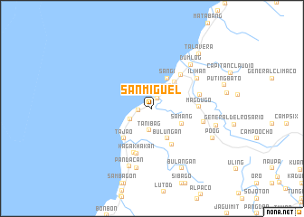 map of San Miguel