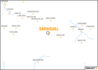 map of San Miguel