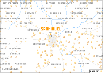 map of San Miquel