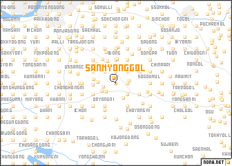 map of Sanmyŏng-gol