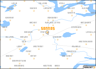 map of Sannäs