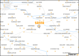 map of Sånna