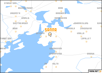map of Sänna