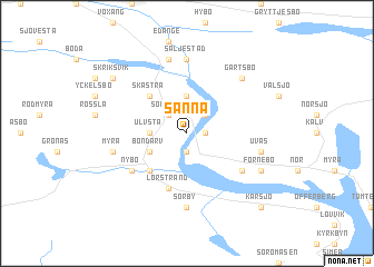 map of Sanna