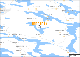 map of Sannerby