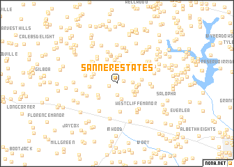 map of Sanner Estates