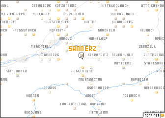 map of Sannerz