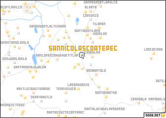 map of San Nicolás Coatepec