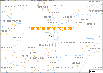 map of San Nicolás de Esquiros