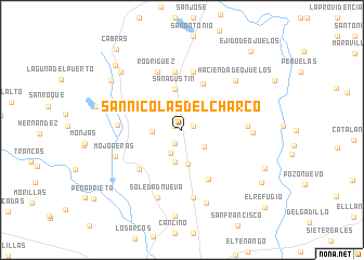 map of San Nicolás del Charco