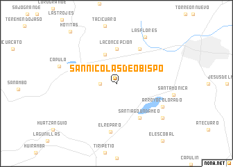 map of San Nicolás de Obispo