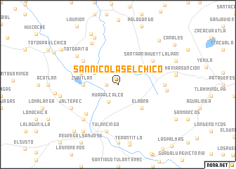 map of San Nicolás el Chico