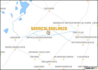 map of San Nicolás el Pozo