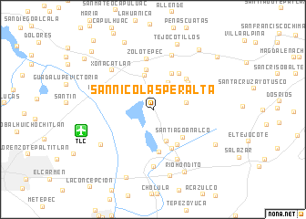 map of San Nicolás Peralta