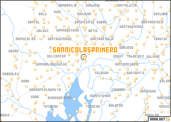 map of San Nicolas Primero