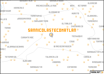 map of San Nicolás Tecomatlán