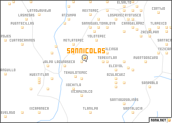 map of San Nicolás