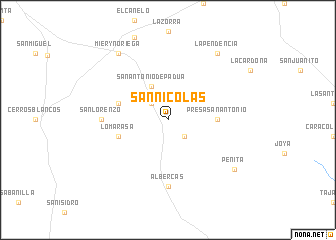 map of San Nicolás