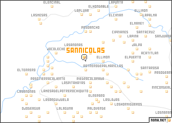 map of San Nicolás