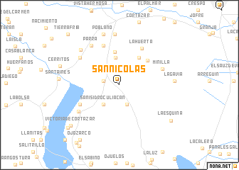 map of San Nicolás