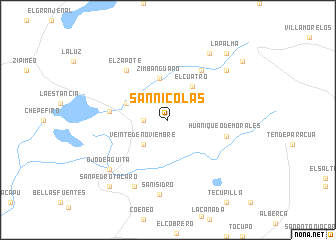 map of San Nicolás