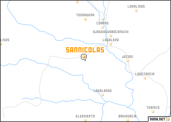 map of San Nicolás