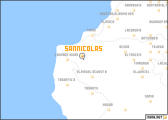 map of San Nicolás