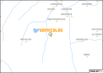 map of San Nicolás