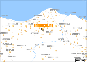 map of San Nicolás