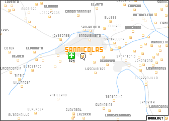 map of San Nicolás