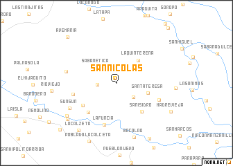 map of San Nicolás