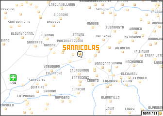 map of San Nicolás