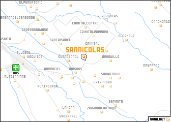 map of San Nicolás