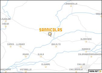 map of San Nicolás