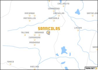 map of San Nicolás