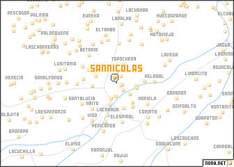 map of San Nicolás