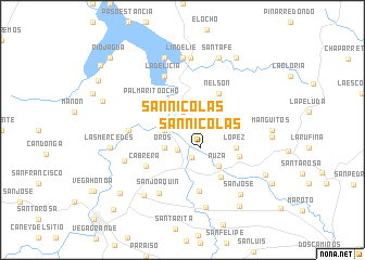 map of San Nicolás