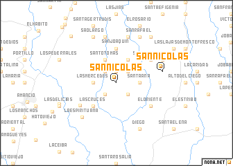 map of San Nicolás