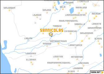 map of San Nicolás