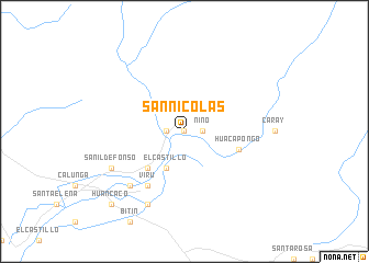 map of San Nicolás