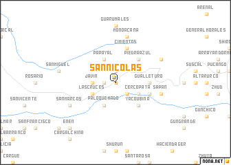 map of San Nicolás