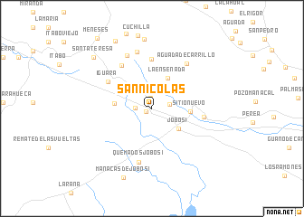 map of San Nicolás