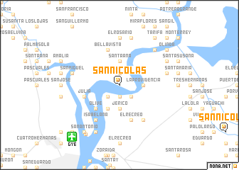 map of San Nicolás