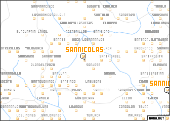 map of San Nicolás