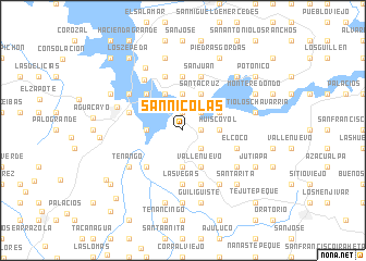 map of San Nicolás