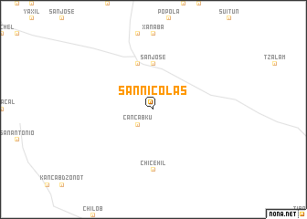 map of San Nicolás