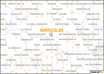 map of San Nicolás